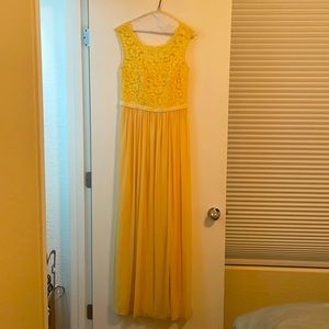 Canary Yellow Bridesmaid/Prom Dress